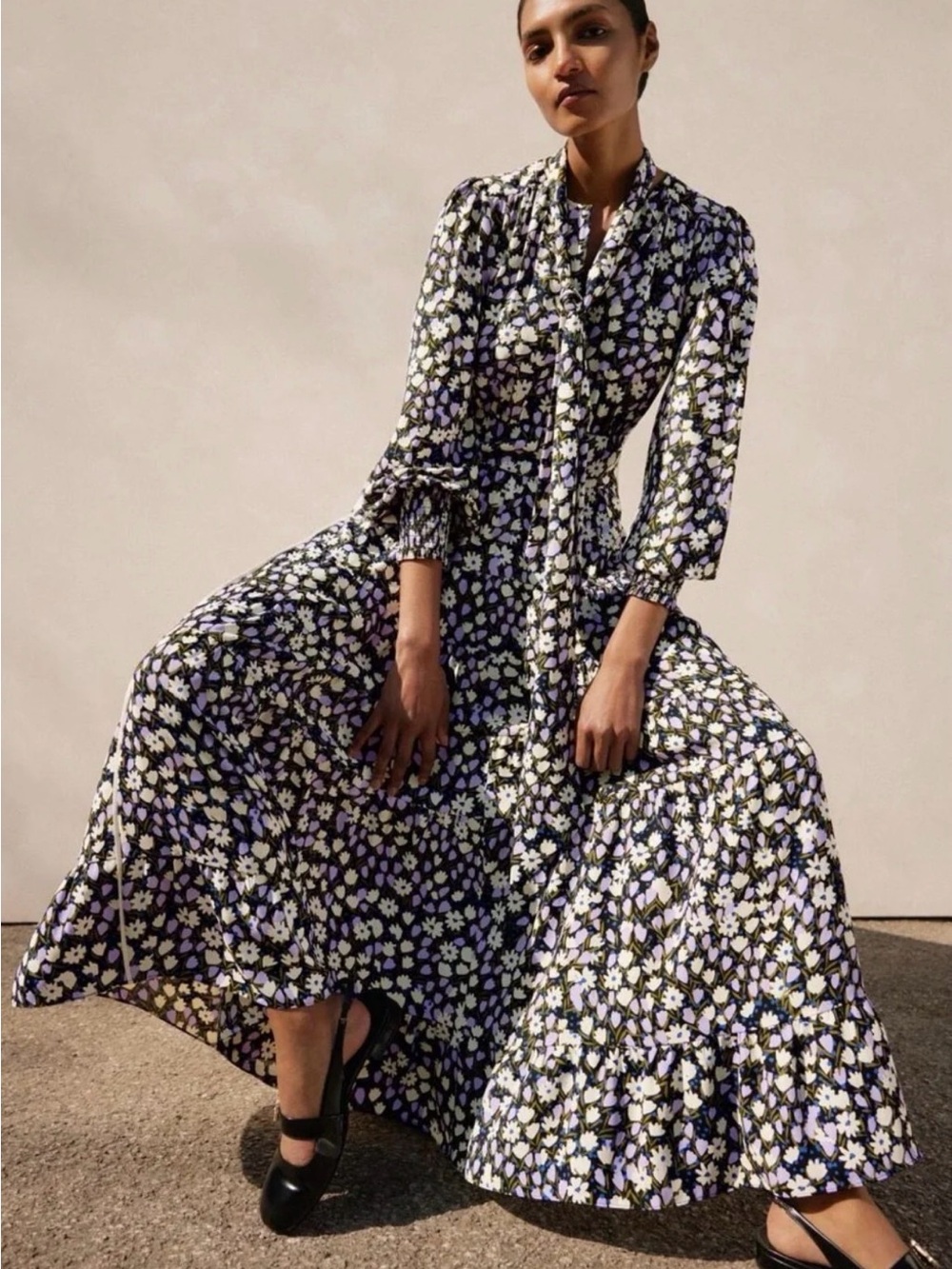 ME+EM Spring Garden Maxi Dress